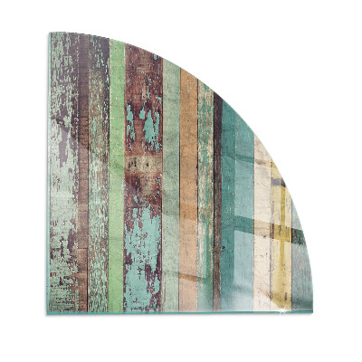 Base de vidro semi-oval para lareira Tábuas em diferentes tonalidades