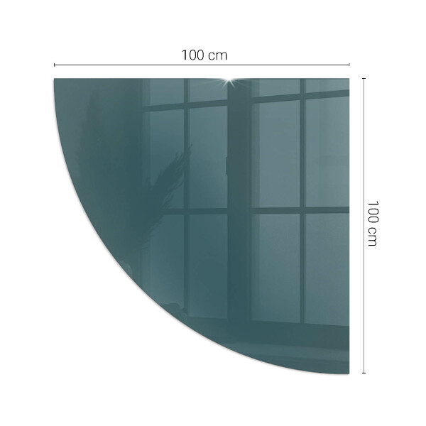 Base de vidro semi-oval para lareira Cor do mar