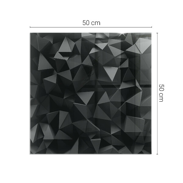 Placa de vidro temperado para lareira Geometria tridimensional