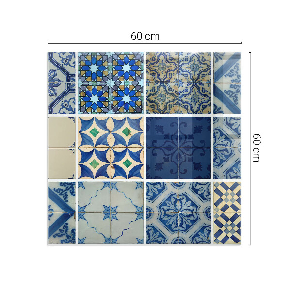 Placa de vidro temperado para lareira Padrões de azulejos de cerâmica