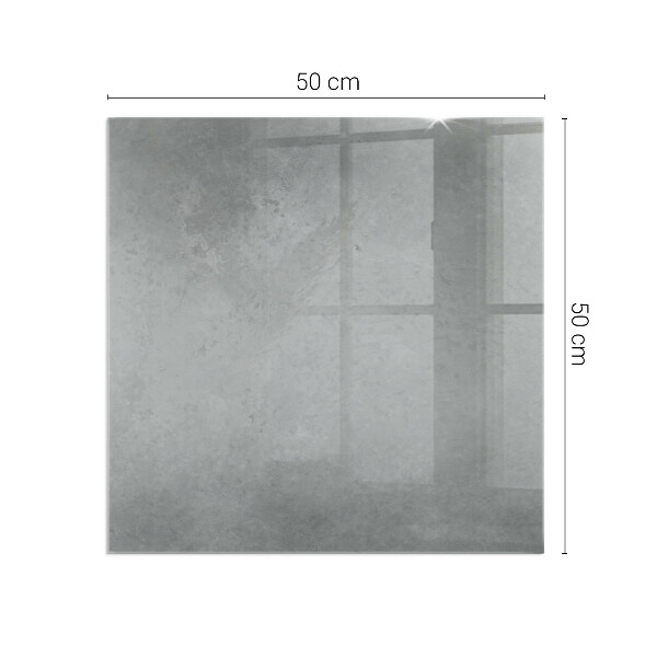 Base de vidro redonda para lareira Textura de concreto com efeito