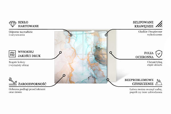 Placa de vidro temperado para lareira Prancha de madeira no layout