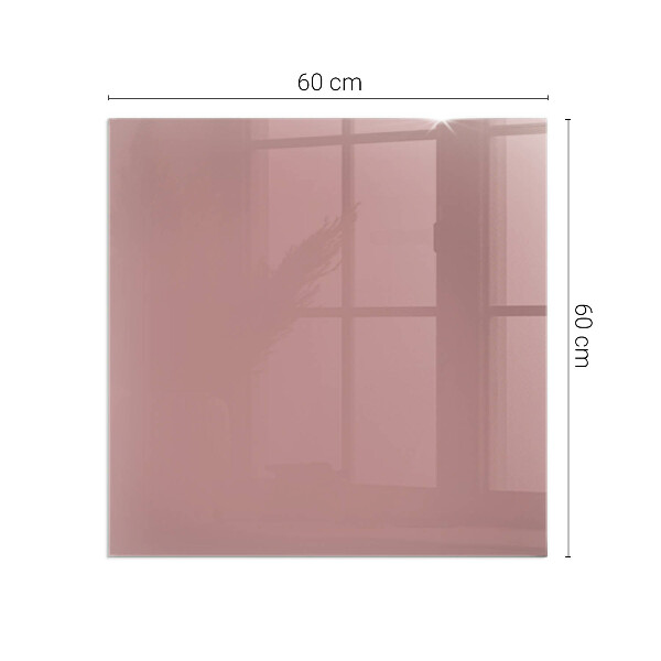 Base de vidro redonda para lareira Cor rosa