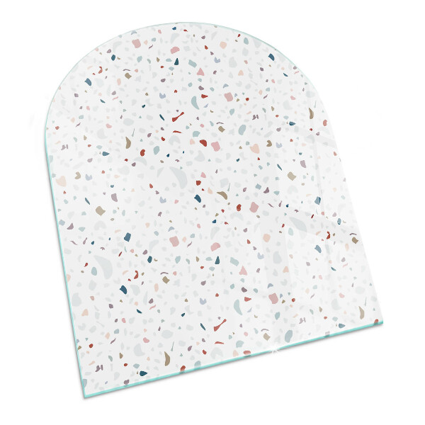 Base de vidro temperado para lareira e fogão Padrão com formas pequenas