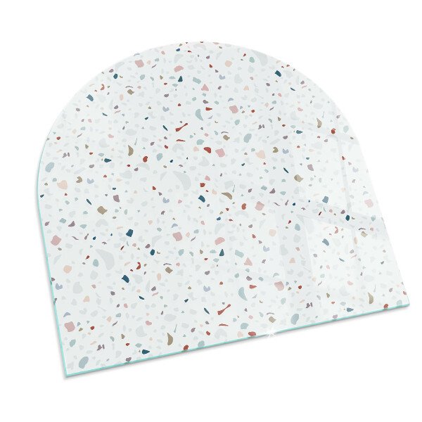 Base de vidro temperado para lareira e fogão Padrão com formas pequenas