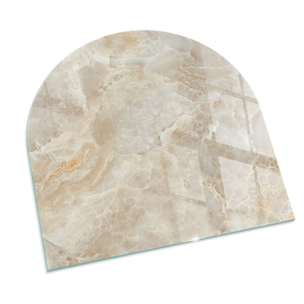 Base de vidro temperado para lareira e fogão Padrão de pedra natural