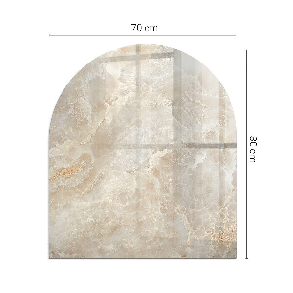 Base de vidro temperado para lareira e fogão Padrão de pedra natural