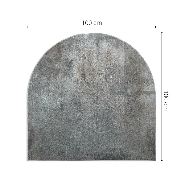 Base de vidro temperado para lareira e fogão Textura de superfície bruta