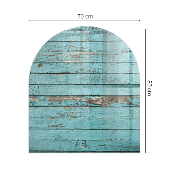 Base de vidro temperado para lareira e fogão Tábuas em estilo rústico