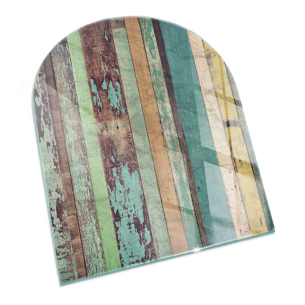 Base de vidro temperado para lareira e fogão Tábuas em diferentes tonalidades