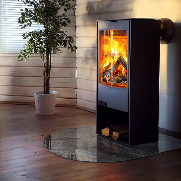 Base de vidro temperado para lareira e fogão textura da superfície da pedra