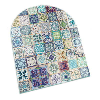 Base de vidro decorativa para lareira Padrões de mosaico em azulejos