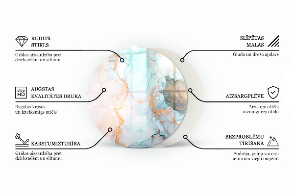 Base de vidro quadrada para lareira Padrões de azulejos de cerâmica
