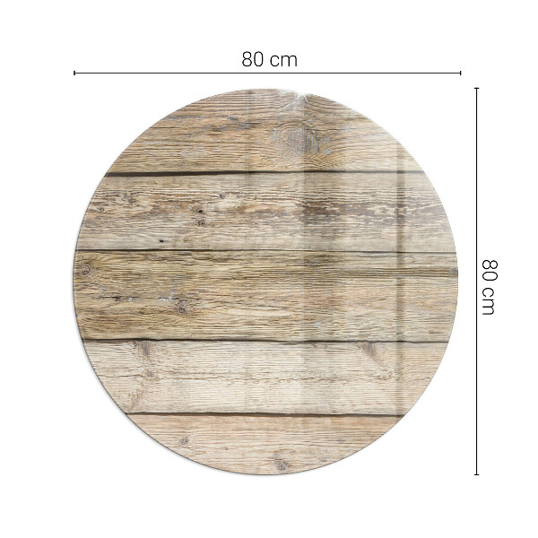 Base de vidro em quarto de círculo para lareira Textura de tábuas de madeira