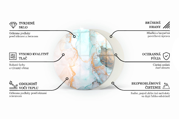 Base de vidro quadrada para lareira Prancha de madeira no layout