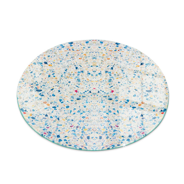 Base de vidro quadrada para lareira Padrão de textura abstrato