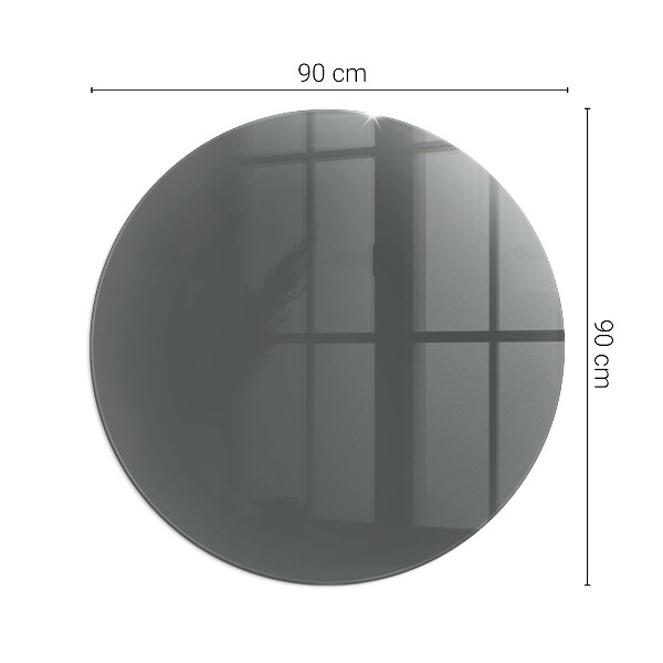 Base de vidro em quarto de círculo para lareira Cor Castanho-acinzentado