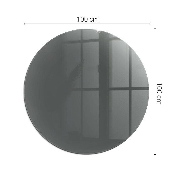 Base de vidro em quarto de círculo para lareira Cor Castanho-acinzentado
