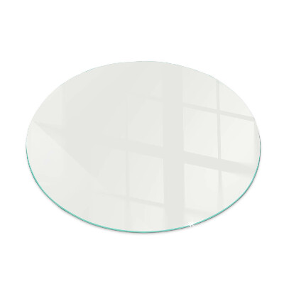 Base de vidro em quarto de círculo para lareira Cor marfim