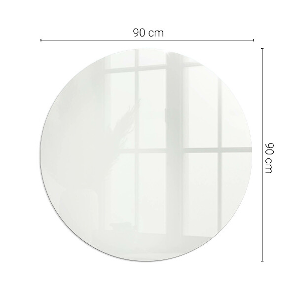 Base de vidro em quarto de círculo para lareira Cor marfim
