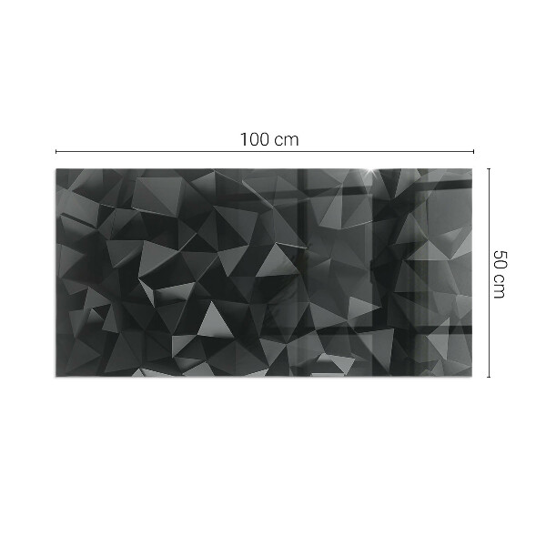 Base de vidro temperado para lareira Geometria tridimensional