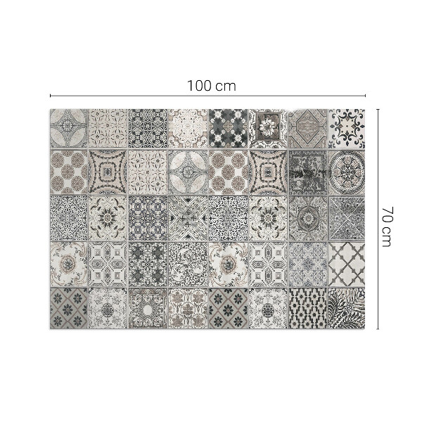 Base de vidro para lareira Padrões de azulejos decorativos