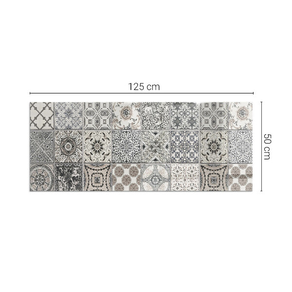 Base de vidro para lareira Padrões de azulejos decorativos