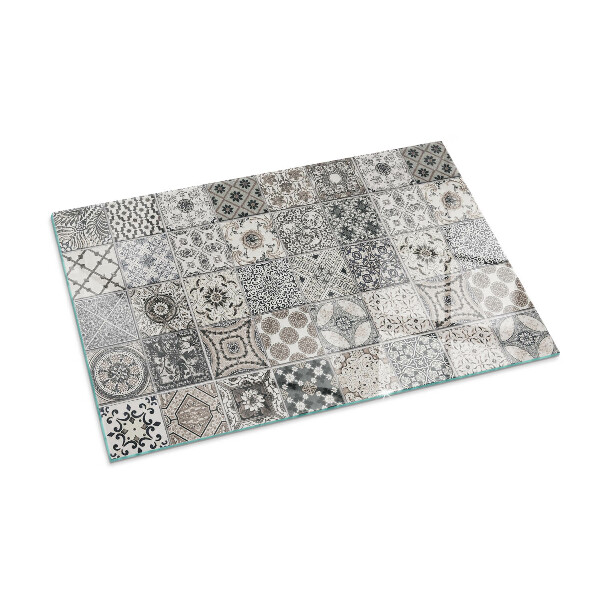 Base de vidro para lareira Padrões de azulejos decorativos