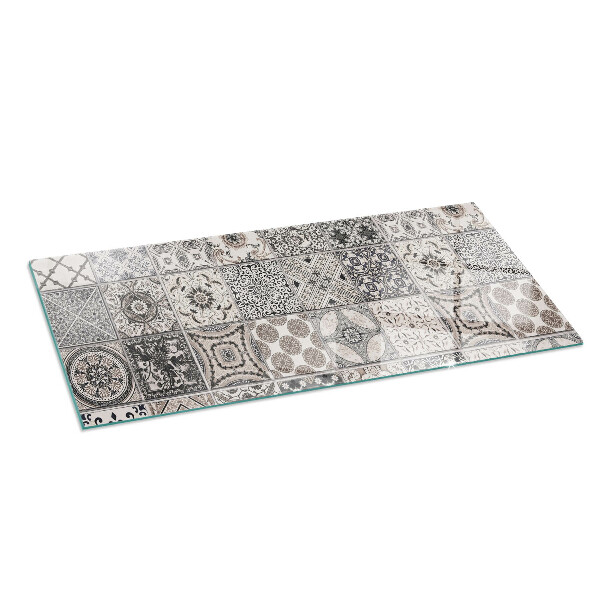 Base de vidro para lareira Padrões de azulejos decorativos