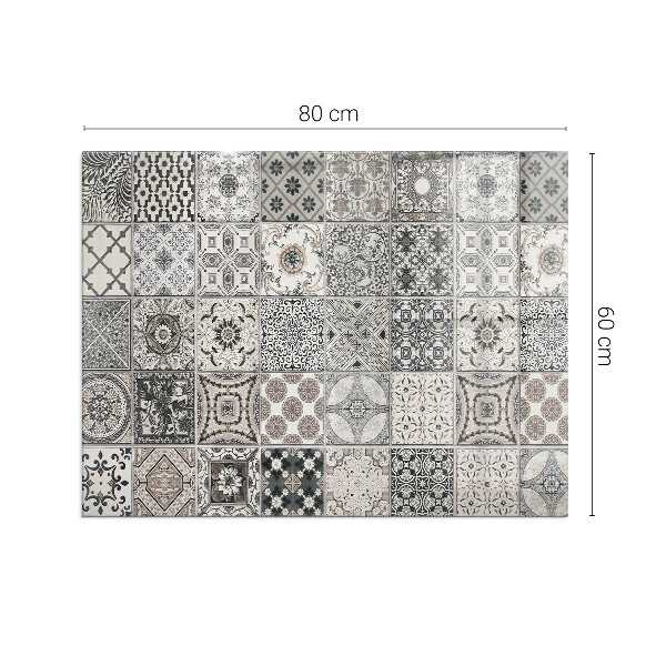 Base de vidro para lareira Padrões de azulejos decorativos