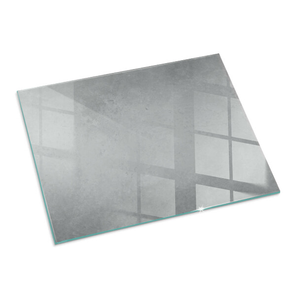 Base de vidro para lareira Textura de concreto com efeito