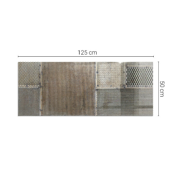Base de vidro temperado para lareira Padrão de chapa perfurada
