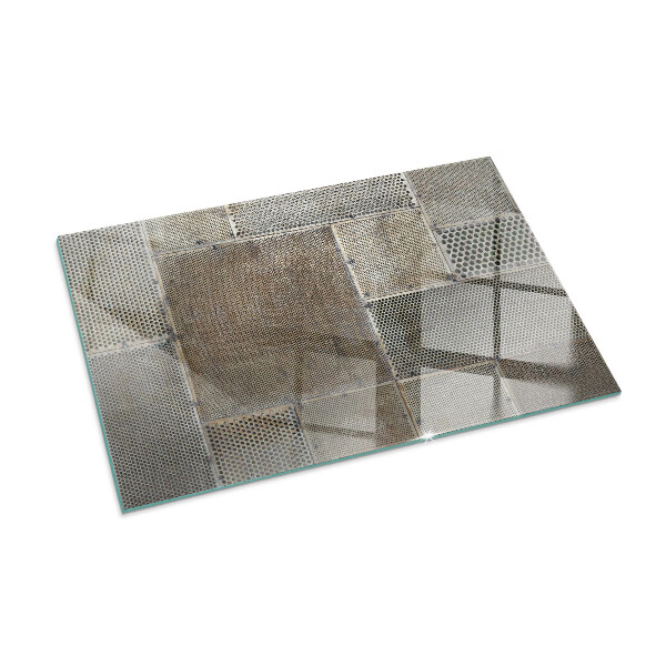 Base de vidro temperado para lareira Padrão de chapa perfurada