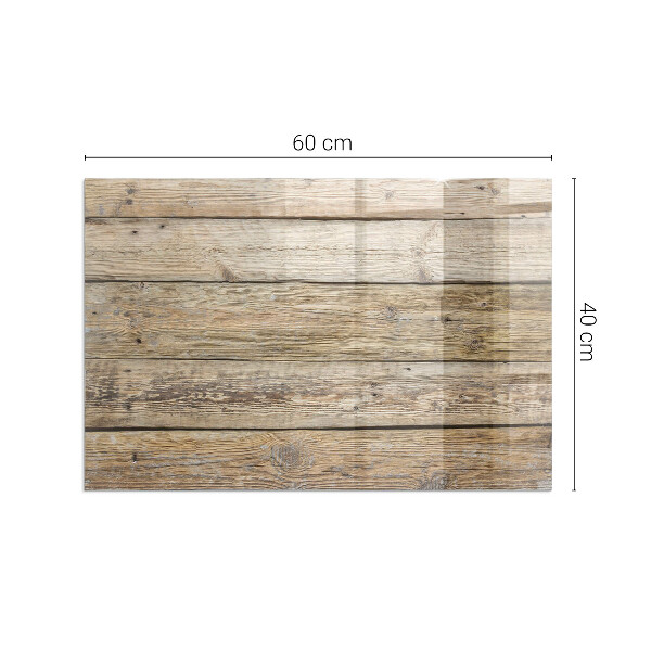 Base de vidro temperado para lareira Prancha de madeira no layout