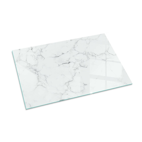 Base de vidro temperado para lareira Padrão de mármore com veios