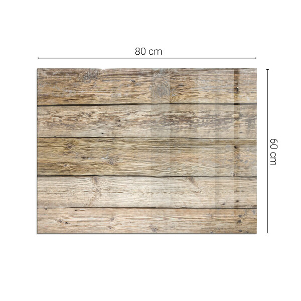 Base de vidro para lareira Textura de tábuas de madeira