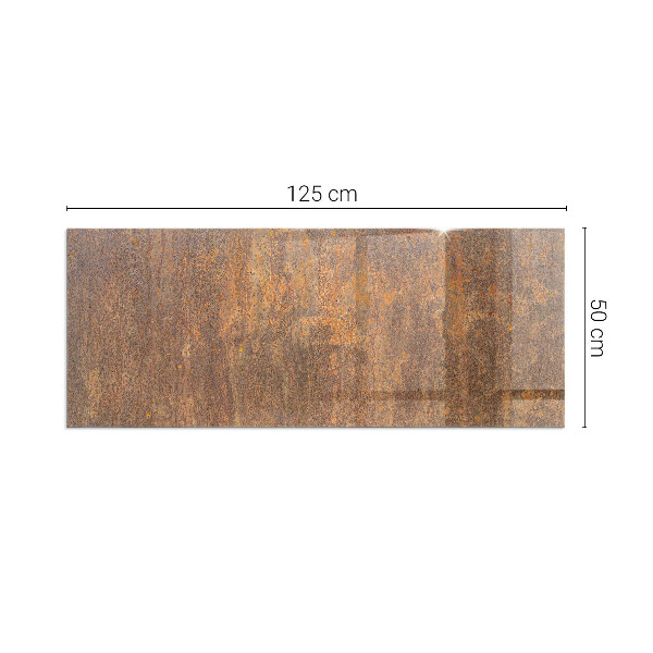 Base de vidro temperado para lareira Textura de ferrugem em metal