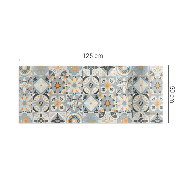 Base de vidro para lareira Padrões de mosaico em azulejos