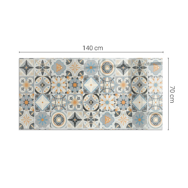 Base de vidro para lareira Padrões de mosaico em azulejos