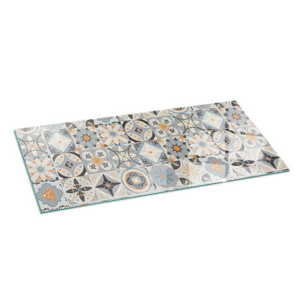 Base de vidro para lareira Padrões de mosaico em azulejos