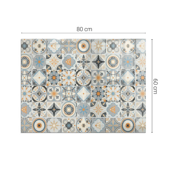 Base de vidro para lareira Padrões de mosaico em azulejos