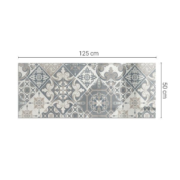 Base de vidro temperado para lareira Padrão de mosaico decorativo