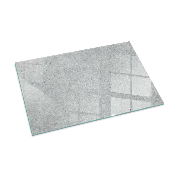 Base de vidro para lareira textura de concreto bruto