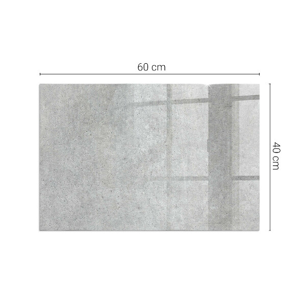 Base de vidro para lareira textura de concreto bruto