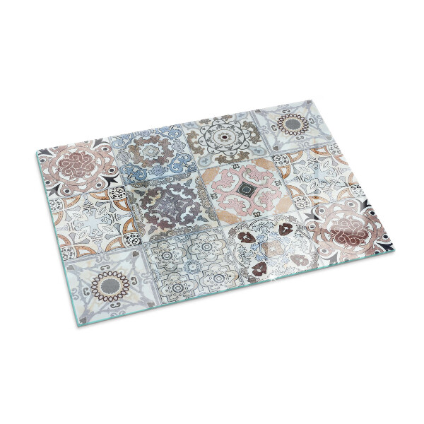 Base de vidro para lareira Padrões de mosaico em azulejos