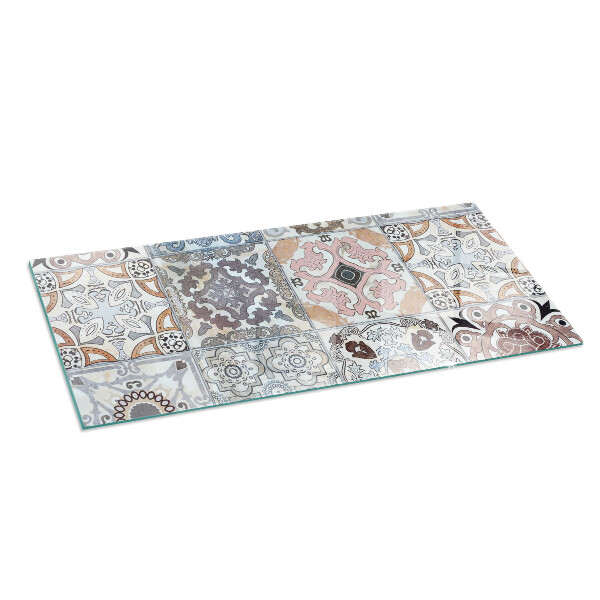 Base de vidro para lareira Padrões de mosaico em azulejos
