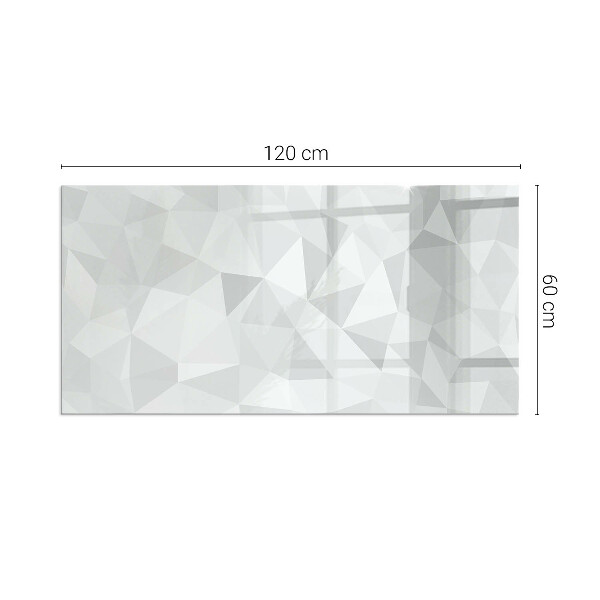Base de vidro temperado para lareira Padrão geométrico abstrato