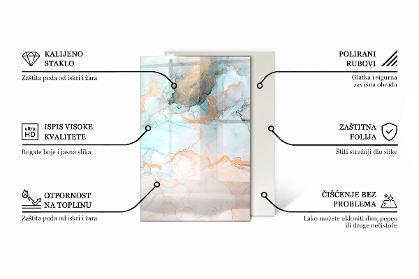 Base de vidro para lareira Padrões poligonais em uma grade