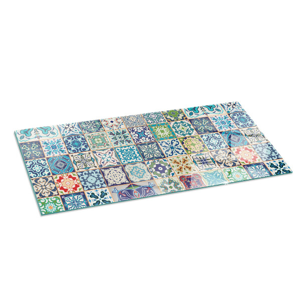 Base de vidro temperado para lareira Padrões de mosaico em azulejos