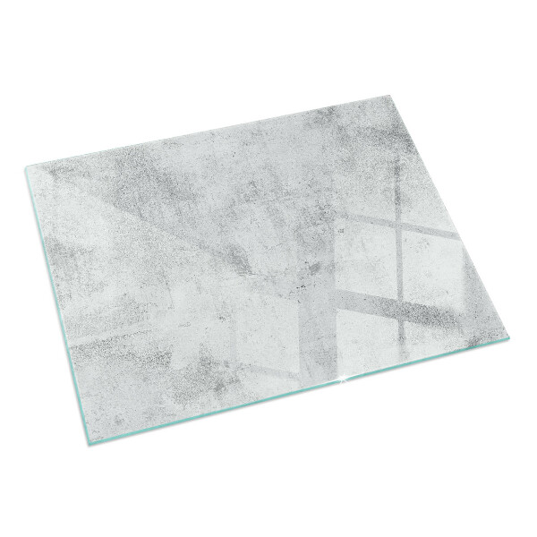 Base de vidro para lareira textura de concreto bruto